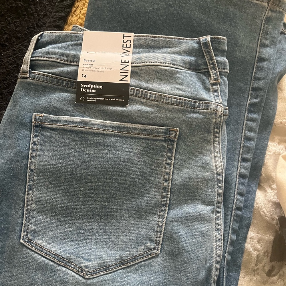 Nine West Women's Light Blue Bootcut Sculpting Jeans